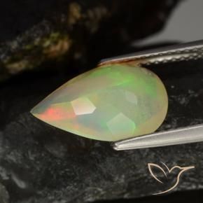 9,17 ctw natürlicher Mehrfarbig Opal, Birnenform, Transparent