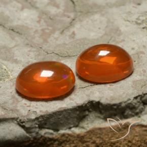 1.81 ct natürliche Feuerorange Opal-Edelsteine, Oval, Transparent