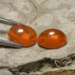1.81 ct natürliche Feuerorange Opal-Edelsteine, Oval, Transparent