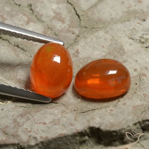 2.03ctw Natürlicher Intensives Orange Opal, Oval, Transparent