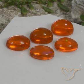 4.79 ct natürliche Feuerorange Opal-Edelsteine, Oval, Transparent