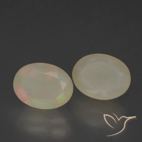 1.82 ct natürliche Mehrfarbig Opal-Edelsteine, Oval, Lichtdurchlässig