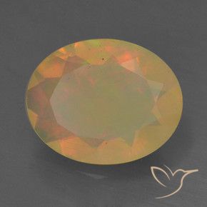 9,17 ctw natürlicher Mehrfarbig Opal, Oval, Lichtdurchlässig