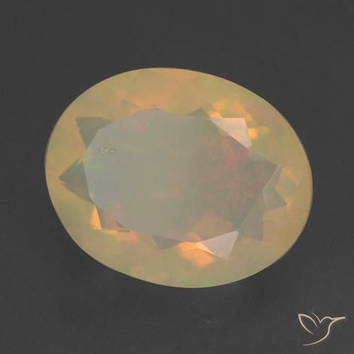9,17 ctw natürlicher Mehrfarbig Opal, Oval, Transparent