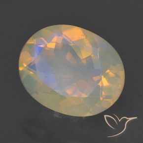 9,17 ctw natürlicher Mehrfarbig Opal, Oval, Transparent