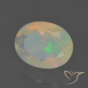 9,17 ctw natürlicher Mehrfarbig Opal, Oval, Transparent