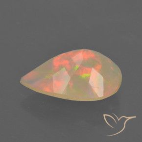 9,17 ctw natürlicher Mehrfarbig Opal, Birnenform, Lichtdurchlässig