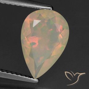 9,17 ctw natürlicher Mehrfarbig Opal, Birnenform, Transparent