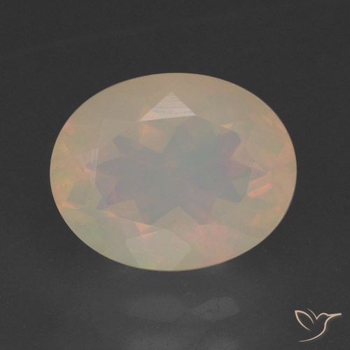 1.92ct Natürlicher Mehrfarbig Opal, Oval, Lichtdurchlässig