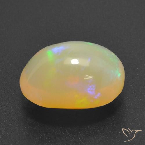 9,17 ctw natürlicher Mehrfarbig Opal, Oval, Transparent