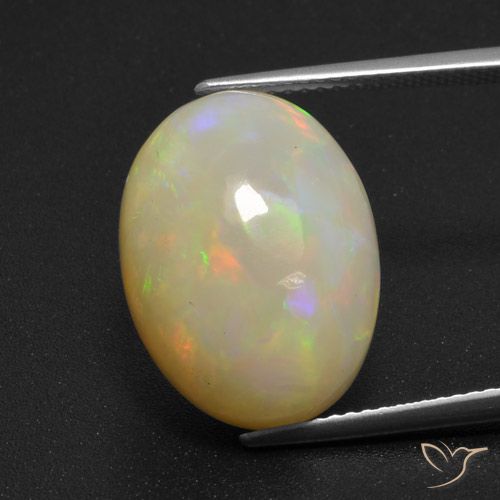 9.66ct Natürlicher Mehrfarbig Opal, Oval, Lichtdurchlässig