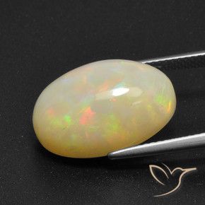 9,17 ctw natürlicher Mehrfarbig Opal, Oval, Lichtdurchlässig