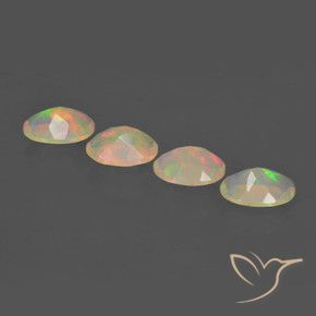 1.61 ct natürliche Mehrfarbig Opal-Edelsteine, Oval, Transparent