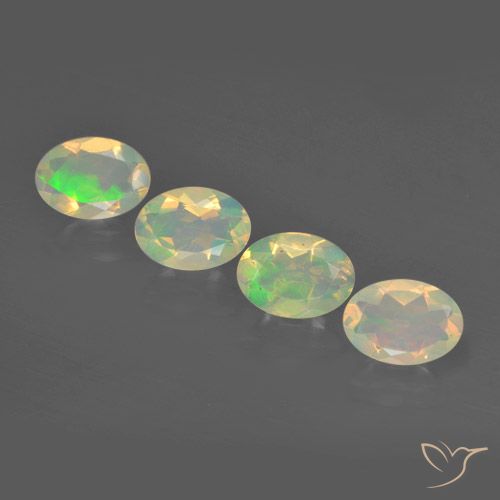 1.91ctw Natürlicher Mehrfarbig Opal, Oval, Transparent, Photo A