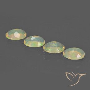 1.91 ct natürliche Mehrfarbig Opal-Edelsteine, Oval, Transparent