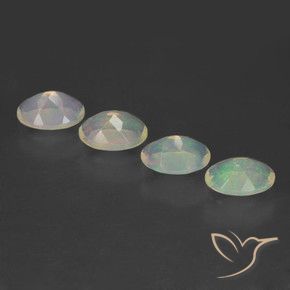 1.97 ct natürliche Mehrfarbig Opal-Edelsteine, Oval, Transparent