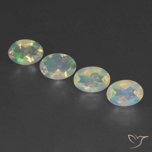 1.75ctw Natürlicher Mehrfarbig Opal, Oval, Transparent, Photo A
