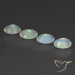 1.75 ct natürliche Mehrfarbig Opal-Edelsteine, Oval, Transparent