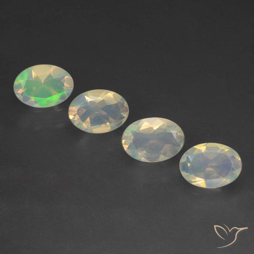 1.64ctw Natürlicher Mehrfarbig Opal, Oval, Transparent, Photo A