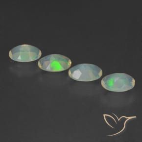 1.64 ct natürliche Mehrfarbig Opal-Edelsteine, Oval, Transparent
