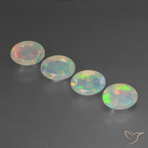 1.88ctw Natürlicher Mehrfarbig Opal, Oval, Transparent, Photo A