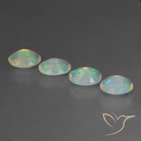 1.88 ct natürliche Mehrfarbig Opal-Edelsteine, Oval, Transparent