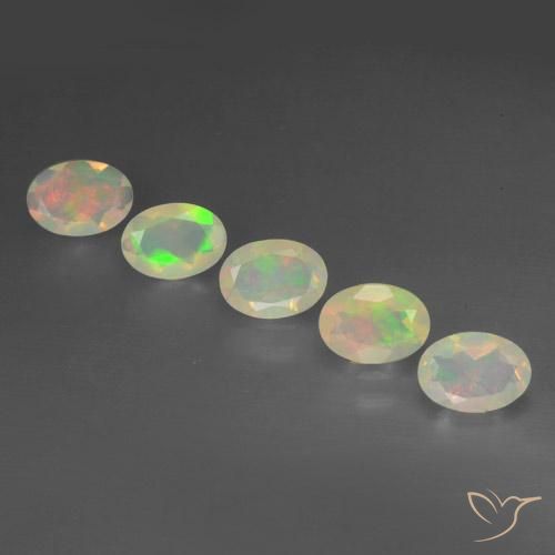 2.03ctw Natürlicher Mehrfarbig Opal, Oval, Transparent