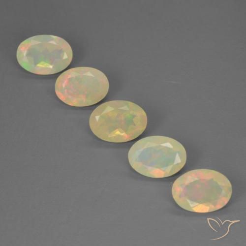 1.99 ct natürliche Mehrfarbig Opal-Edelsteine, Oval, Transparent