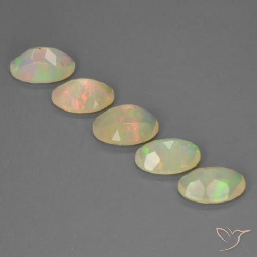 1.99 ct natürliche Mehrfarbig Opal-Edelsteine, Oval, Transparent