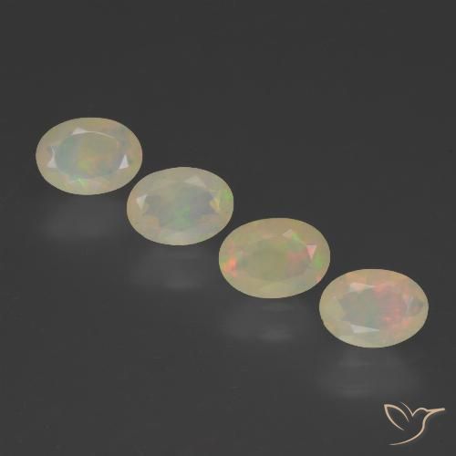 1.82ctw Natürlicher Mehrfarbig Opal, Oval, Transparent
