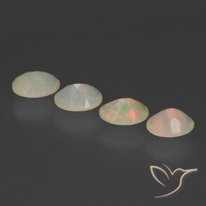 1.82 ct natürliche Mehrfarbig Opal-Edelsteine, Oval, Transparent