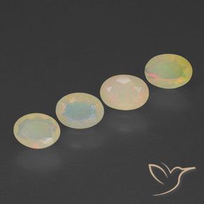 1.81 ct natürliche Mehrfarbig Opal-Edelsteine, Oval, Transparent