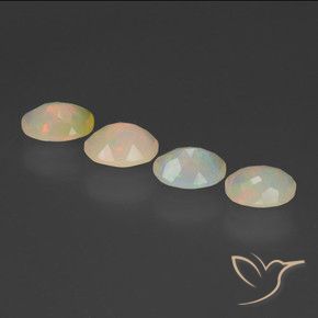 1.81 ct natürliche Mehrfarbig Opal-Edelsteine, Oval, Transparent