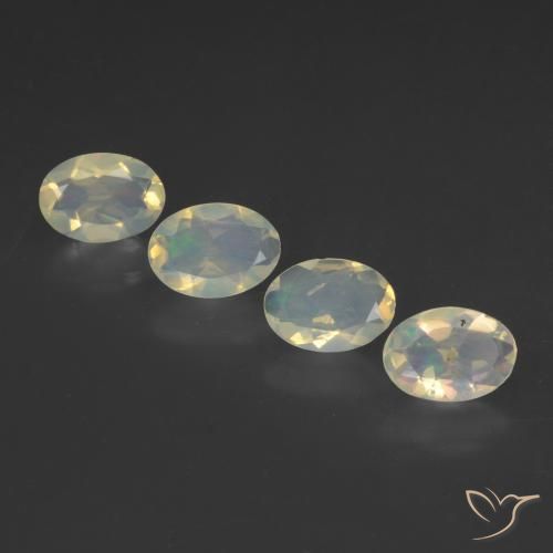1.55ctw Natürlicher Mehrfarbig Opal, Oval, Transparent