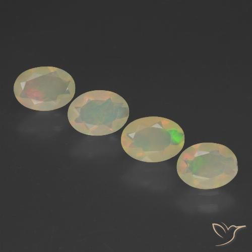 1.68ctw Natürlicher Mehrfarbig Opal, Oval, Transparent