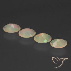 1.68 ct natürliche Mehrfarbig Opal-Edelsteine, Oval, Transparent
