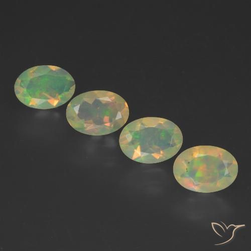 1.87ctw Natürlicher Mehrfarbig Opal, Oval, Transparent
