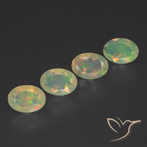 1.87 ct natürliche Mehrfarbig Opal-Edelsteine, Oval, Transparent