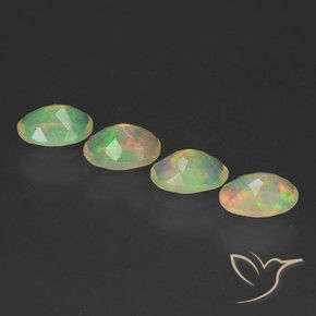 1.87 ct natürliche Mehrfarbig Opal-Edelsteine, Oval, Transparent