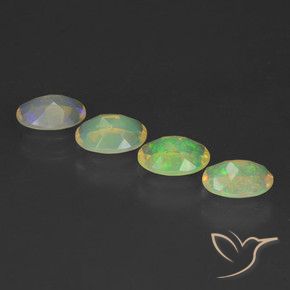 1.81 ct natürliche Mehrfarbig Opal-Edelsteine, Oval, Transparent