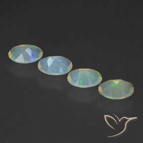 1.47 ct natürliche Mehrfarbig Opal-Edelsteine, Oval, Transparent