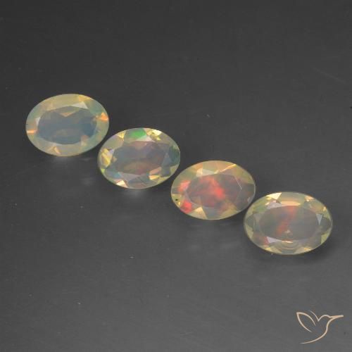 1.46ctw Natürlicher Mehrfarbig Opal, Oval, Transparent, Photo A