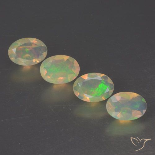 1.64ctw Natürlicher Mehrfarbig Opal, Oval, Transparent