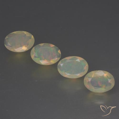 1.48ctw Natürlicher Mehrfarbig Opal, Oval, Transparent, Photo A