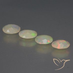 1.32 ct natürliche Mehrfarbig Opal-Edelsteine, Oval, Transparent