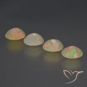 2.23 ct natürliche Mehrfarbig Opal-Edelsteine, Oval, Transparent