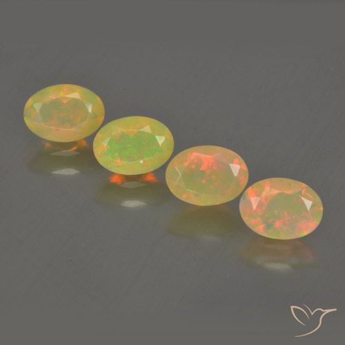 1.87ctw Natürlicher Mehrfarbig Opal, Oval, Transparent