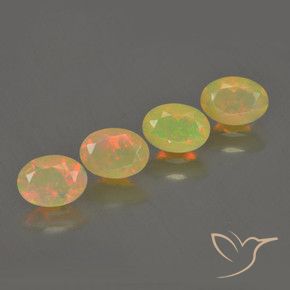 1.87 ct natürliche Mehrfarbig Opal-Edelsteine, Oval, Transparent