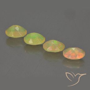 1.87 ct natürliche Mehrfarbig Opal-Edelsteine, Oval, Transparent