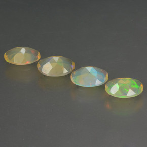 1.60 ct natürliche Mehrfarbig Opal-Edelsteine, Oval Schliff, Transparent